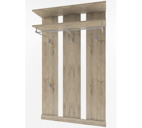 Настенная вешалка для одежды Оскар 90 с полками