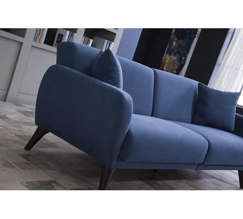 Трехместный Диван-кровать Flexy Флекси (синий)