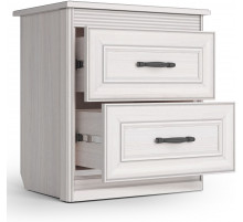 Тумба прикроватная Неаполь Ясень анкор светлый (патина "серебро")