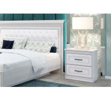 Тумба прикроватная Неаполь Ясень анкор светлый (патина "серебро")