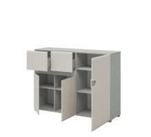 Модульная мебель для гостиной Леонардо белый глянец композиция