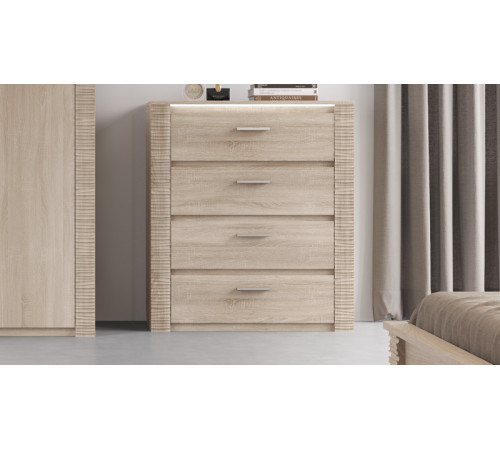 Комод для спальни Элана 850, цвет Бодега белая