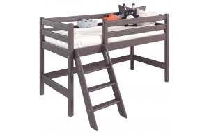 Низкая кровать Соня Лаванда с наклонной лестницей вариант 12