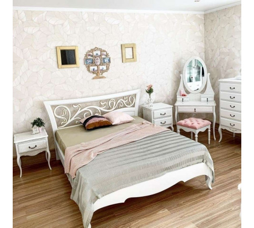 Двуспальная кровать Лиана MUR-114-01 (коса патина)