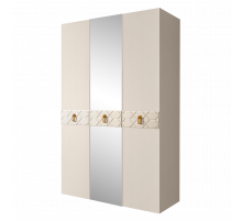 Трехстворчатый шкаф для одежды с зеркалом Богемия Фарфале (Bogemia Farfalle) БМШ1/3 (Fа)